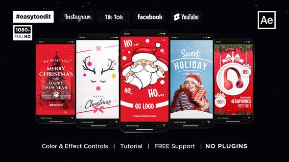 Instagram Stories | Christmas & New Year - 34847301 Download Videohive