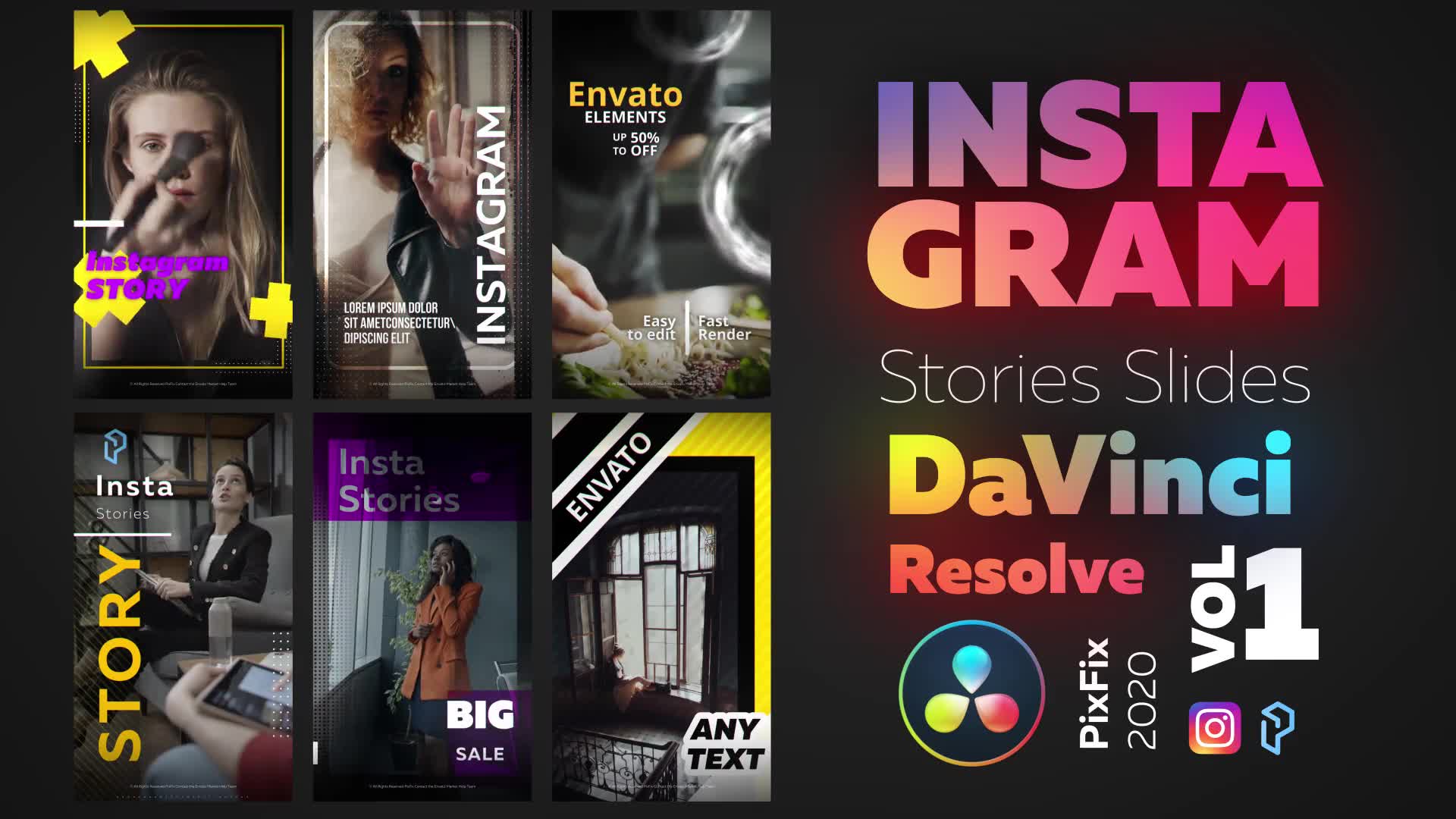Instagram Stories DaVinci Resolve Videohive 29487807 DaVinci Resolve Image 2