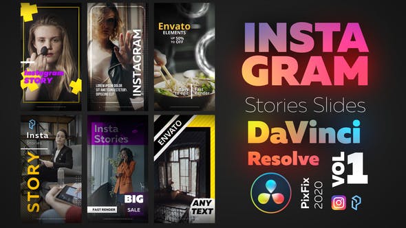 Instagram Stories DaVinci Resolve - Download Videohive 29487807