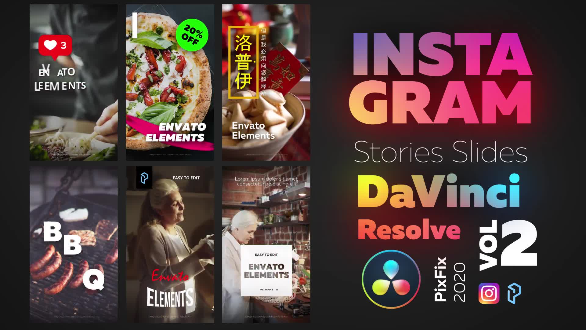 Instagram Stories DaVinci Resolve Vol.2 Videohive 31445780 DaVinci Resolve Image 1