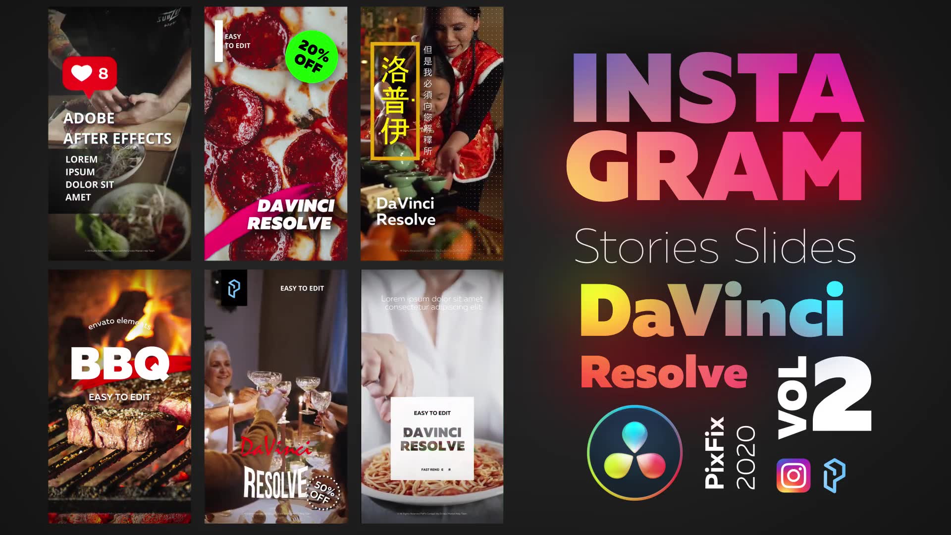 Instagram Stories DaVinci Resolve Vol.2 Videohive 31445780 DaVinci Resolve Image 3