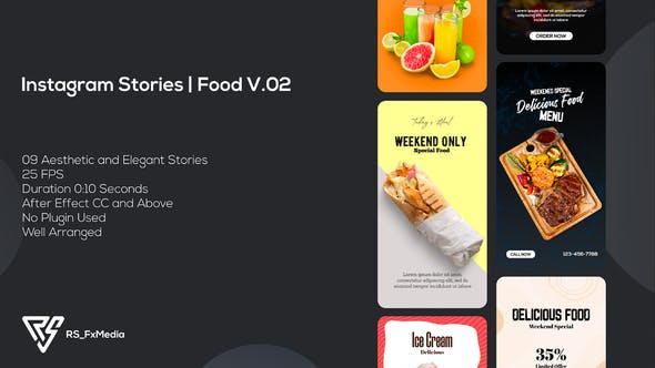 Instagram Stories | Food Promo V.02 | Suite 26 - Videohive Download 38853464