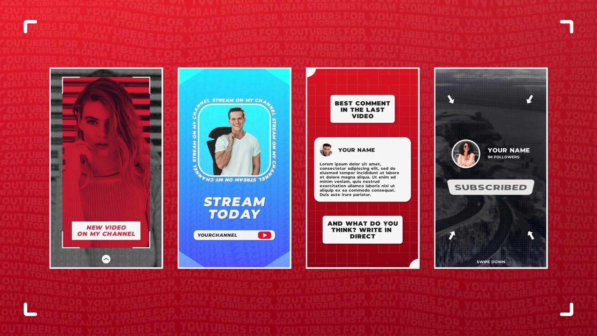 Instagram Stories For YouTubers v.2 Videohive 26277768 After Effects Image 3