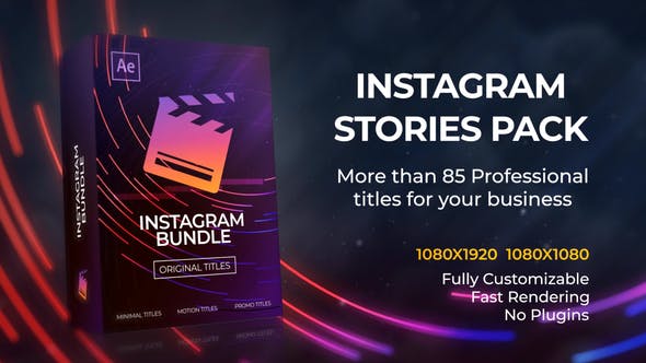 Instagram Stories Motion Titles library - Videohive 21975358 Download