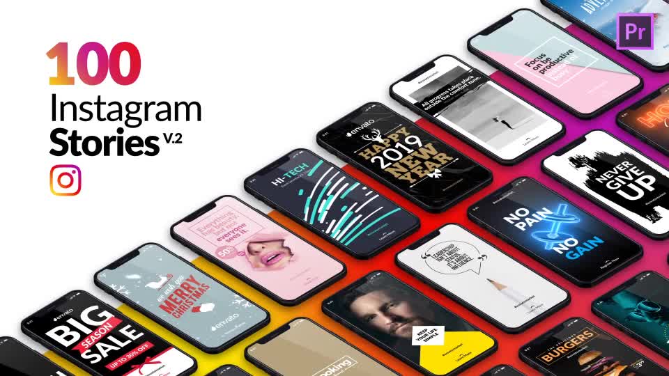 Instagram Stories Package Essential Graphics | Mogrt Videohive 22961692 Premiere Pro Image 1