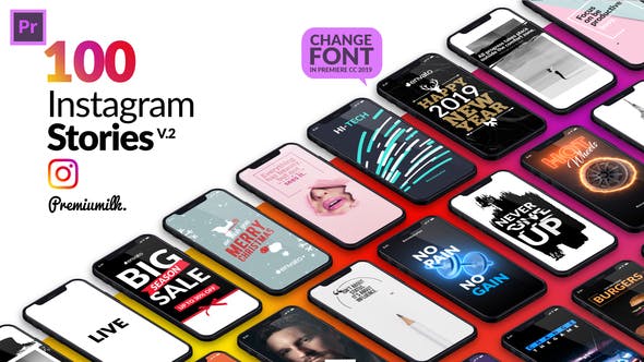 Instagram Stories Package Essential Graphics | Mogrt - Videohive 22961692 Download