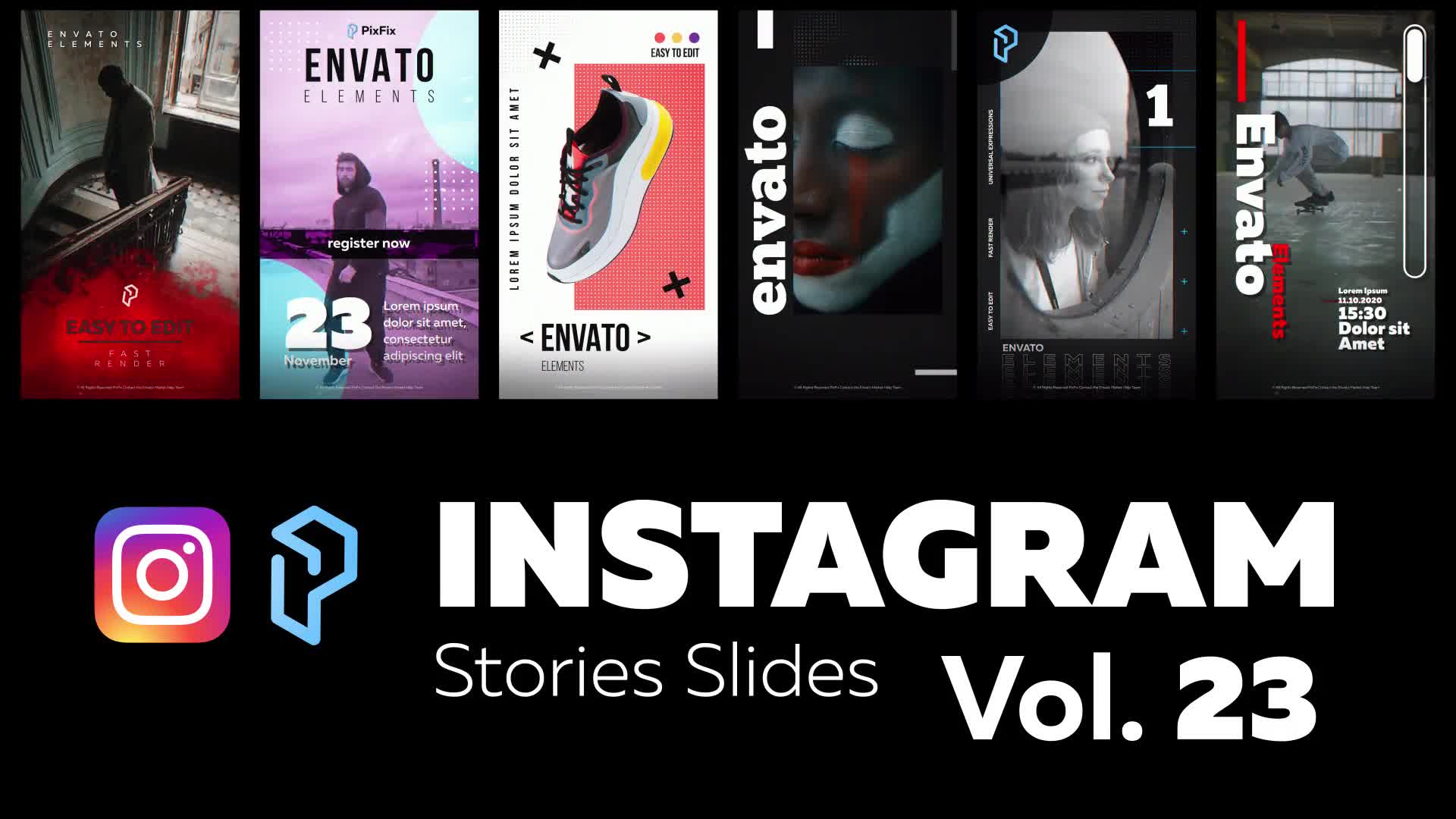 Instagram Stories Slides Vol. 23 Videohive 29315574 After Effects Image 1