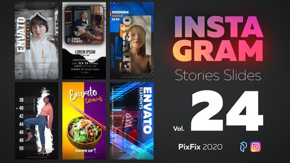 Instagram Stories Slides Vol. 24 - Videohive 29342346 Download