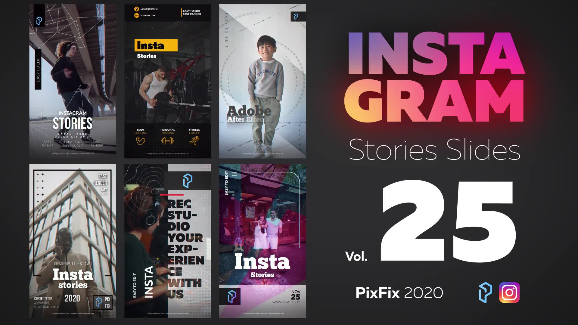Instagram Stories Slides Vol. 25 Rapid Download 29412526 Videohive ...