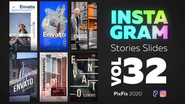Instagram Stories Slides Vol. 32 - Videohive 30118312 Download