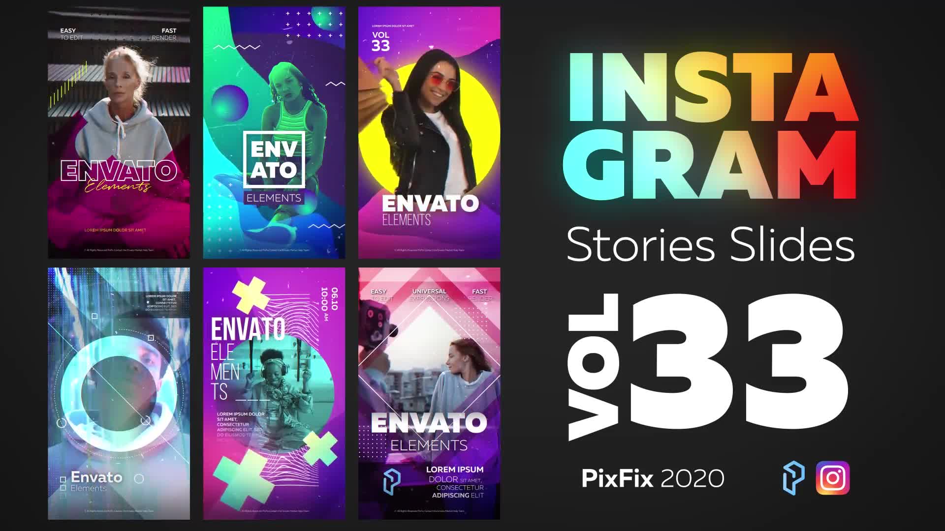 Instagram Stories Slides Vol. 33 Videohive 30513162 After Effects Image 1