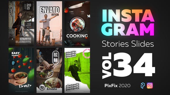 Instagram Stories Slides Vol. 34 - Videohive Download 31940499