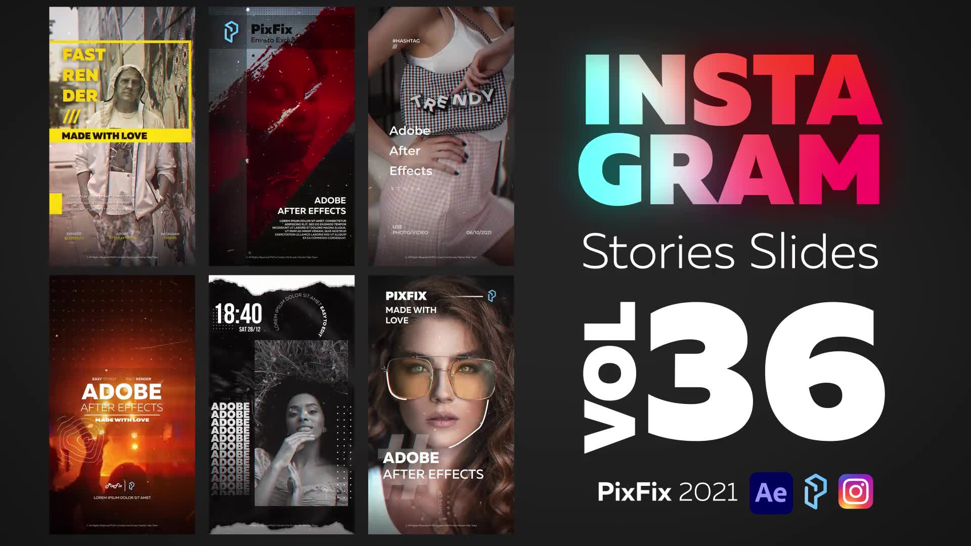 Instagram Stories Slides Vol. 36 Videohive 33654538 After Effects Image 2