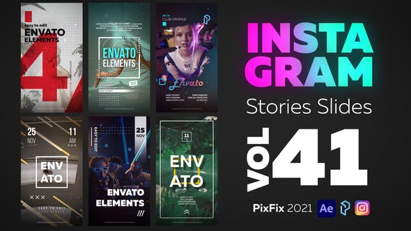 Instagram Stories Slides Vol. 41 - 34418628 Download Videohive