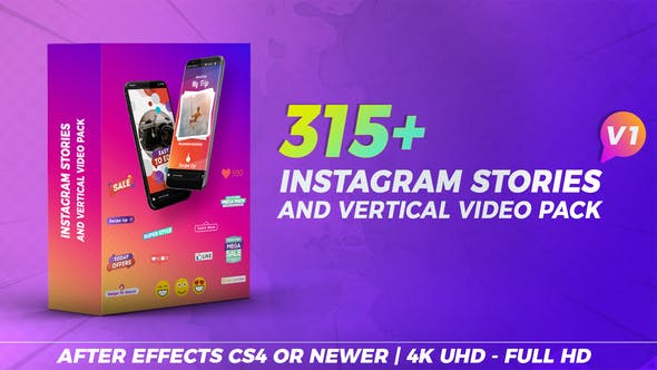 Instagram Stories & Vertical Video Pack - Videohive 23067189 Download