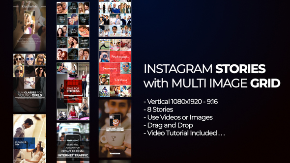 Instagram Stories with Multi Image Grid - Download Videohive 22277425