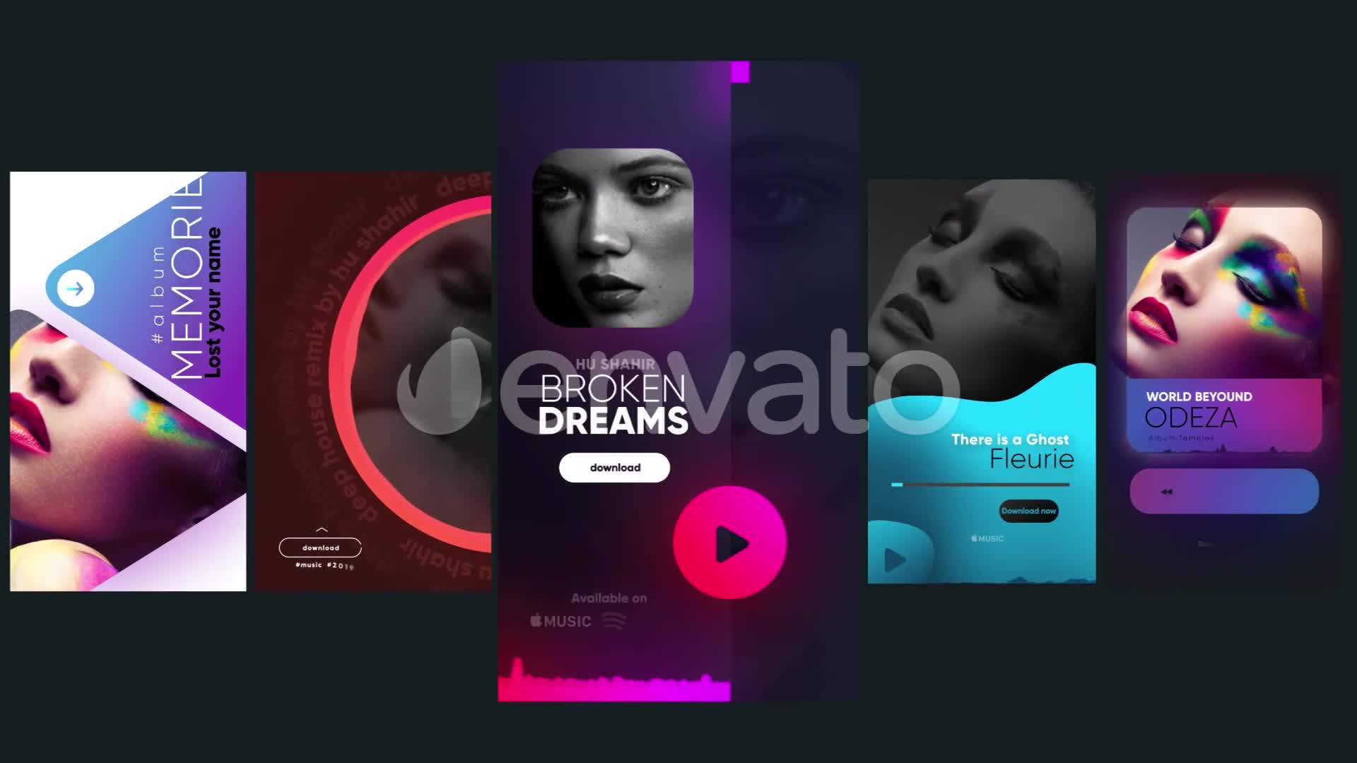 Instagram Stylish Music Stories Videohive 30142392 After Effects Image 1