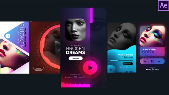 Instagram Stylish Music Stories - Videohive Download 30142392
