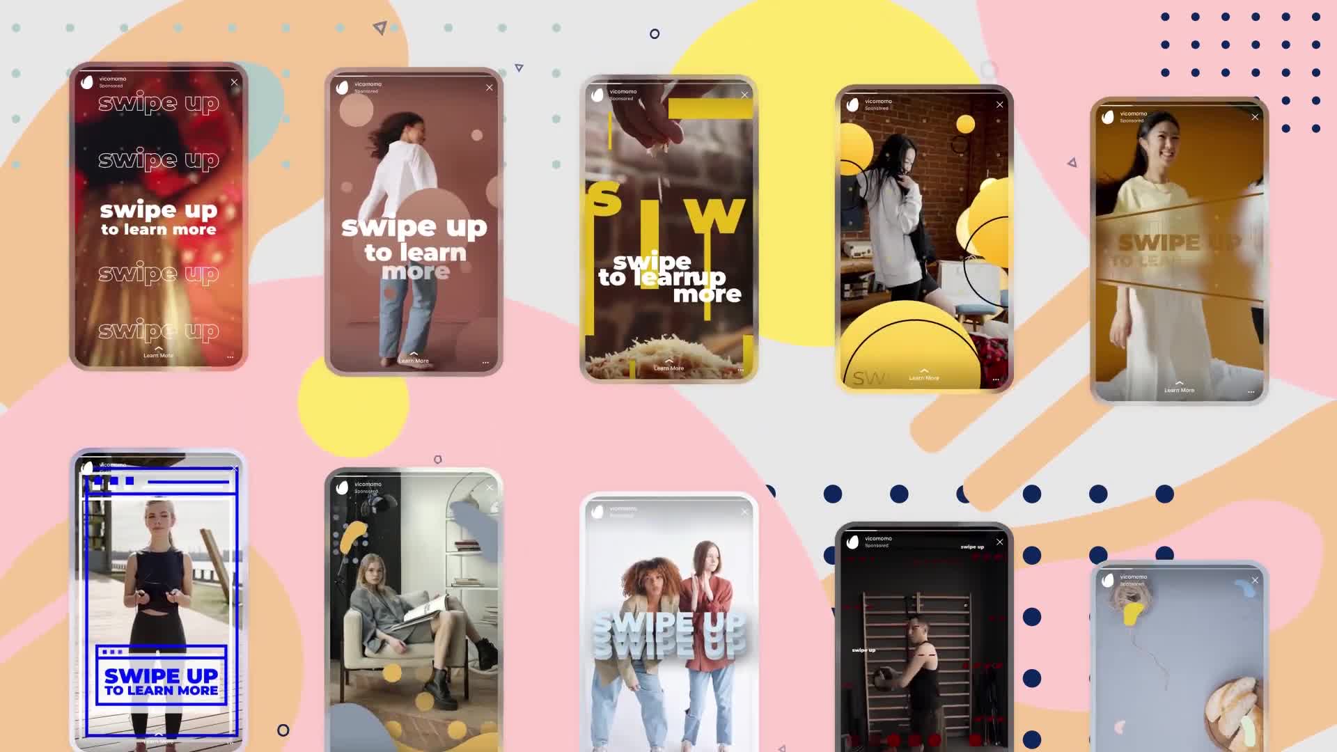 Instagram Swipe Up Stories Videohive 28774368 After Effects Image 1