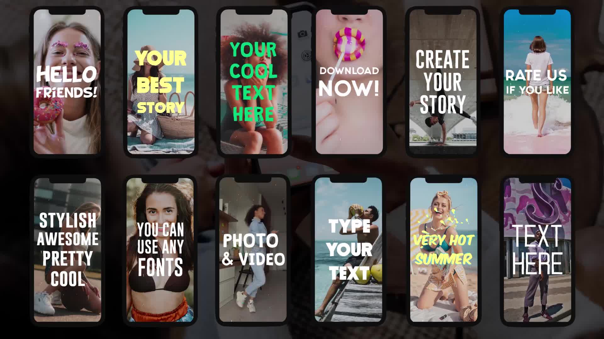 Instagram Text Stories | FCPX Videohive 38662794 Apple Motion Image 1
