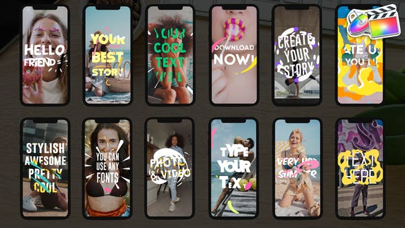 Instagram Text Stories | FCPX - Download Videohive 38662794