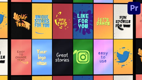 Instagram Text Stories | Premiere Pro MOGRT - 32367315 Videohive Download