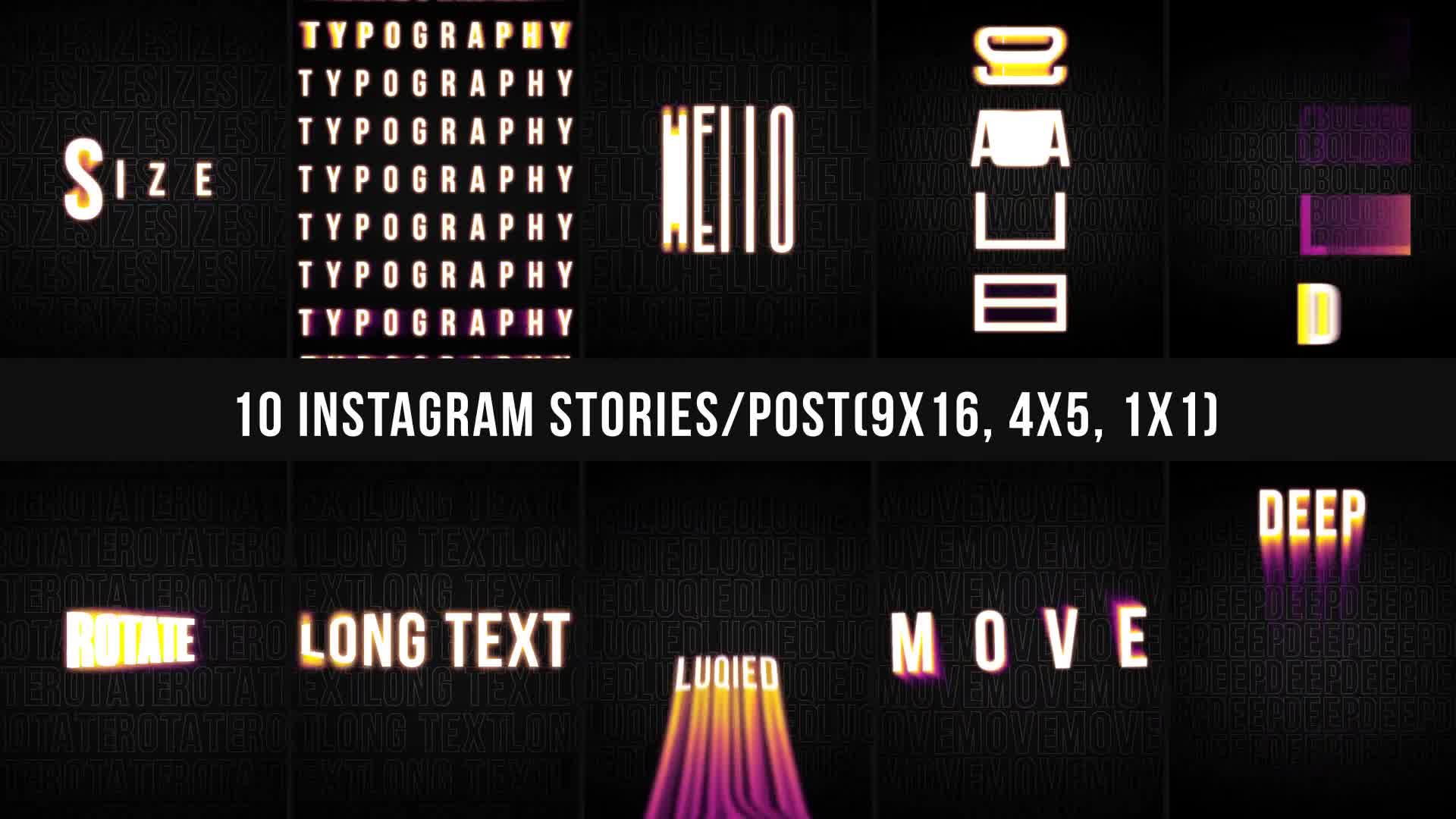 Instagram Typography Videohive 33399702 After Effects Image 10