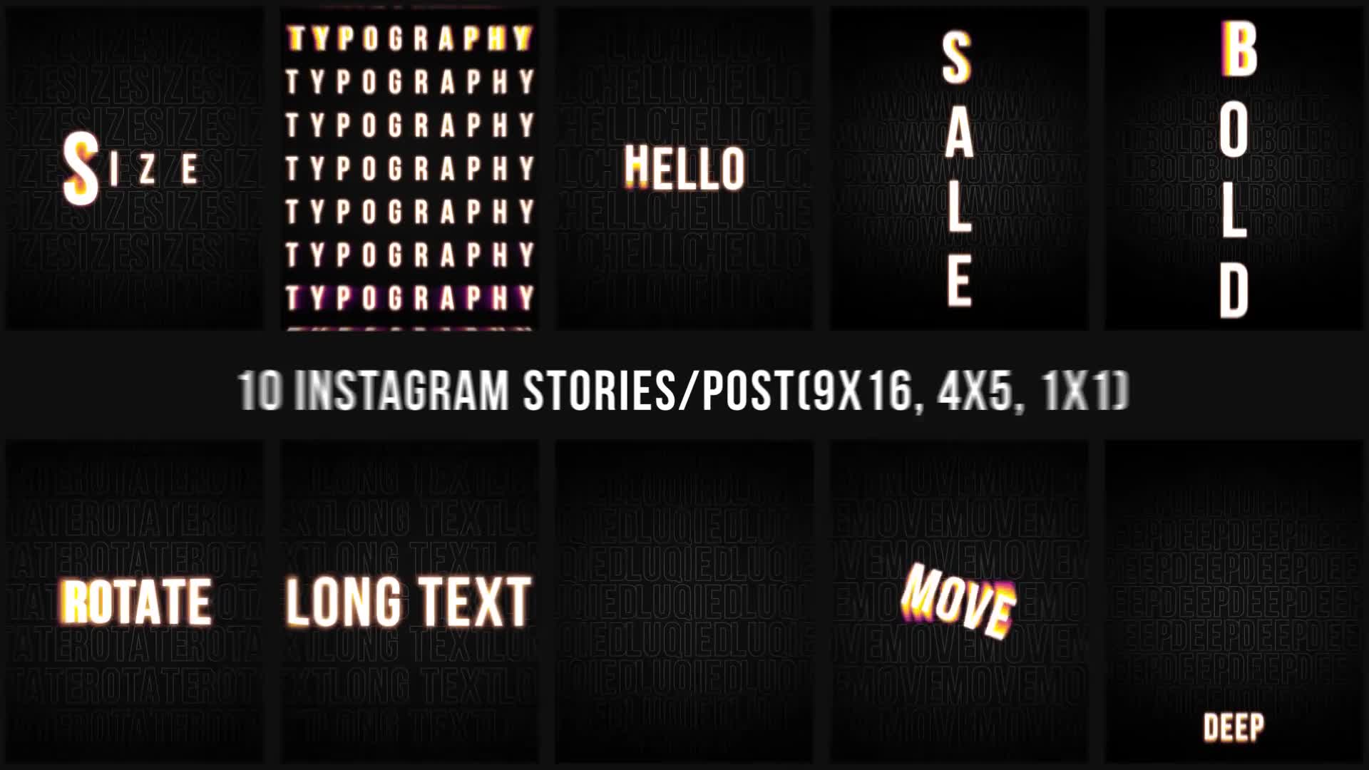 Instagram Typography Videohive 33399702 After Effects Image 8
