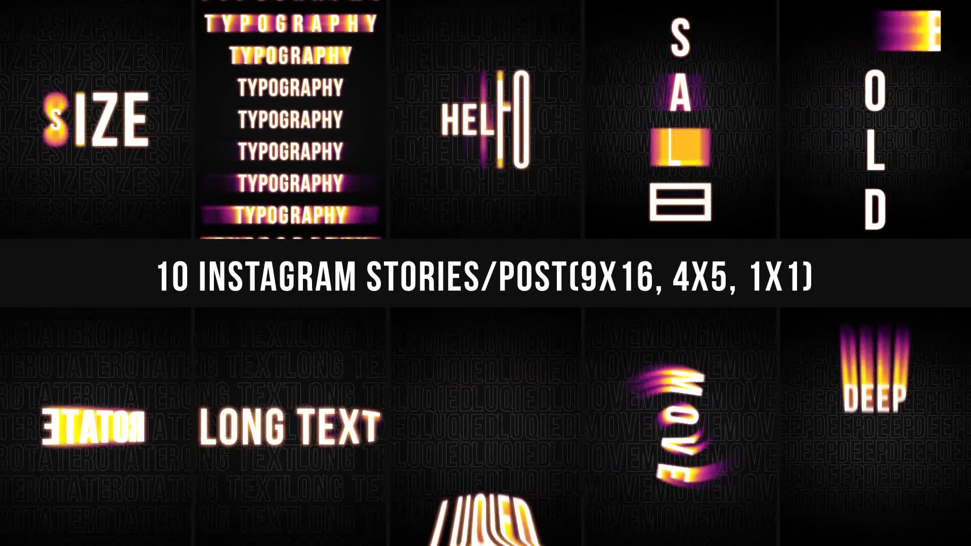 Instagram Typography Videohive 33399702 After Effects Image 9