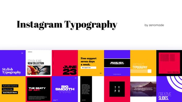 Instagram Typography for Premiere Pro - 32160878 Videohive Download
