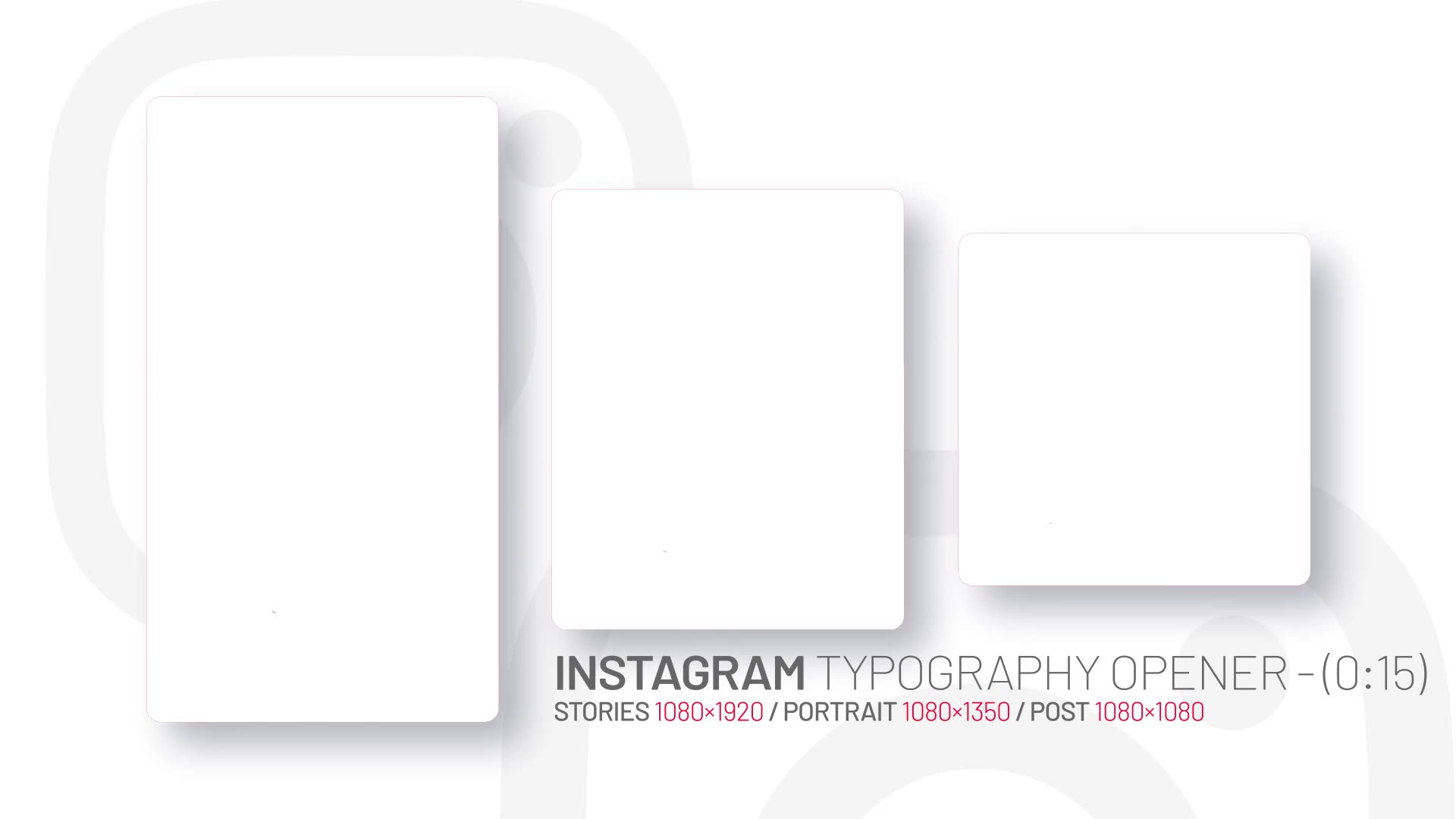 Instagram Typography Opener Videohive 35118689 After Effects Image 3