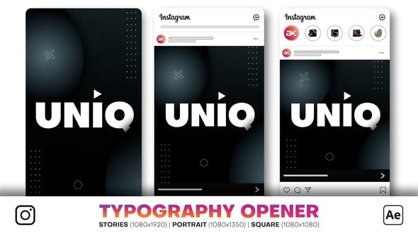 Instagram Typography Opener - Download 34672257 Videohive