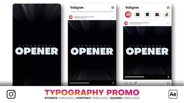 Instagram Typography Promo - 35118760 Download Videohive