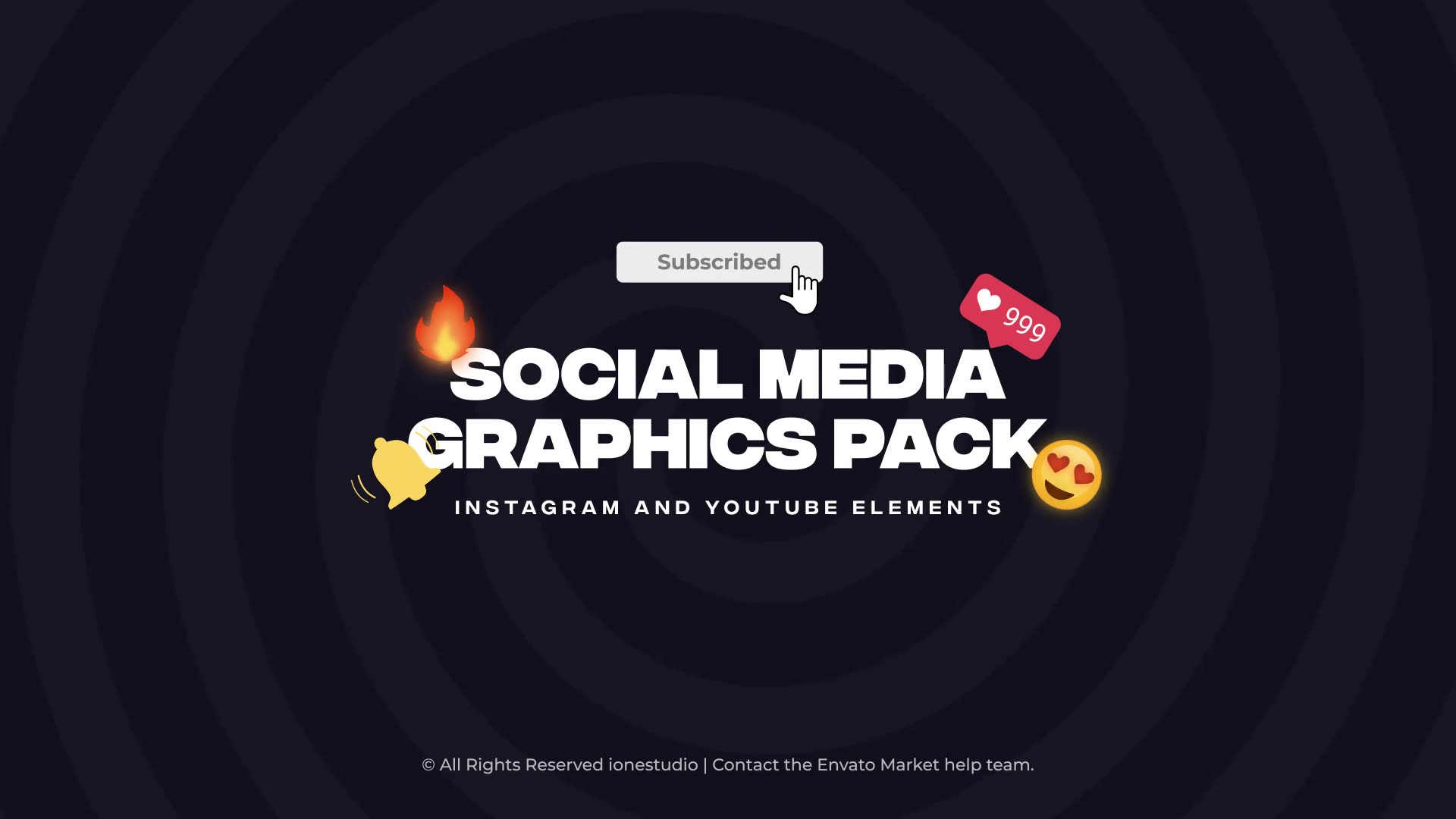 Instagram & Youtube Elements | Social Media Pack Videohive 36557218 After Effects Image 2