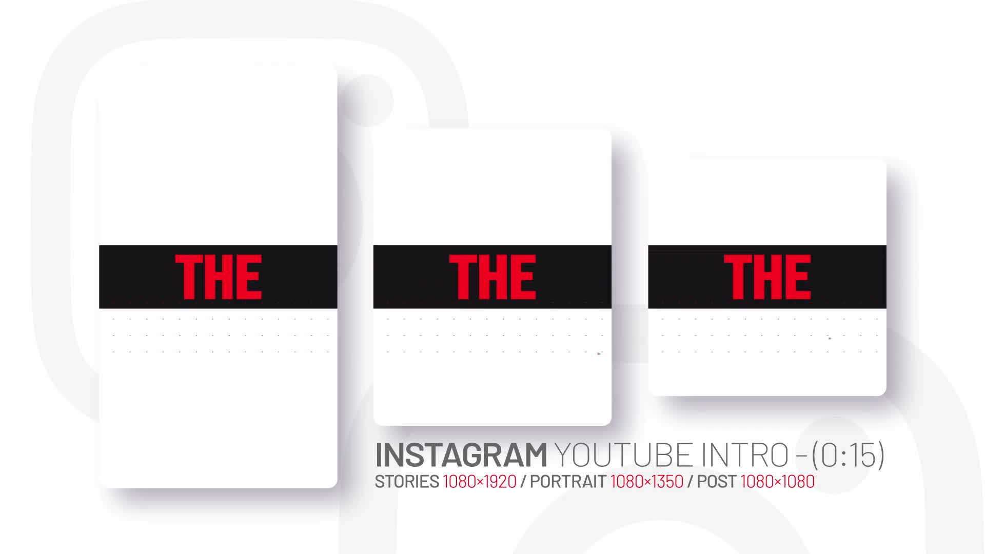 Instagram youtube intro Videohive 37067345 After Effects Image 1