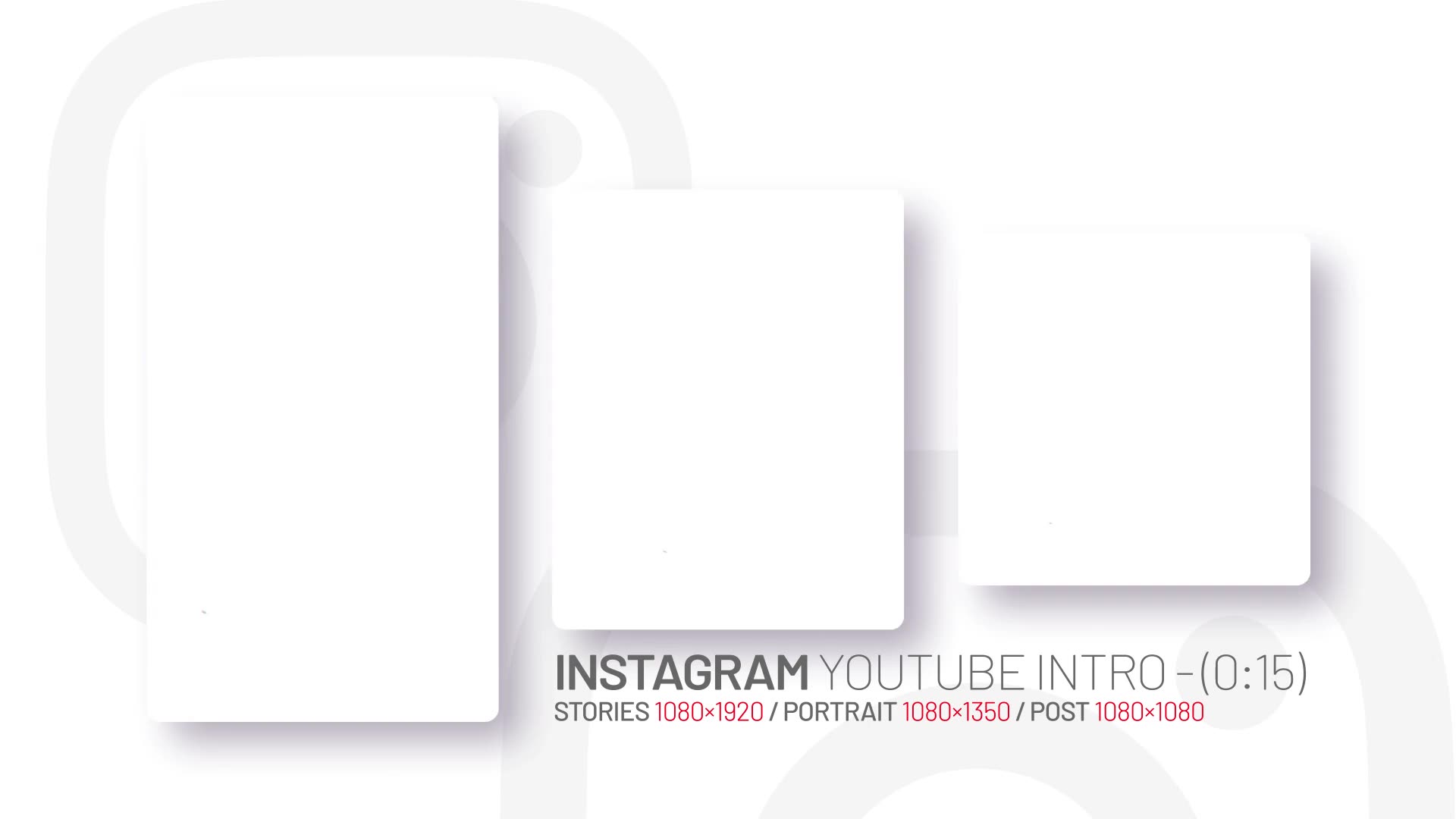 Instagram youtube intro Videohive 37067345 After Effects Image 3