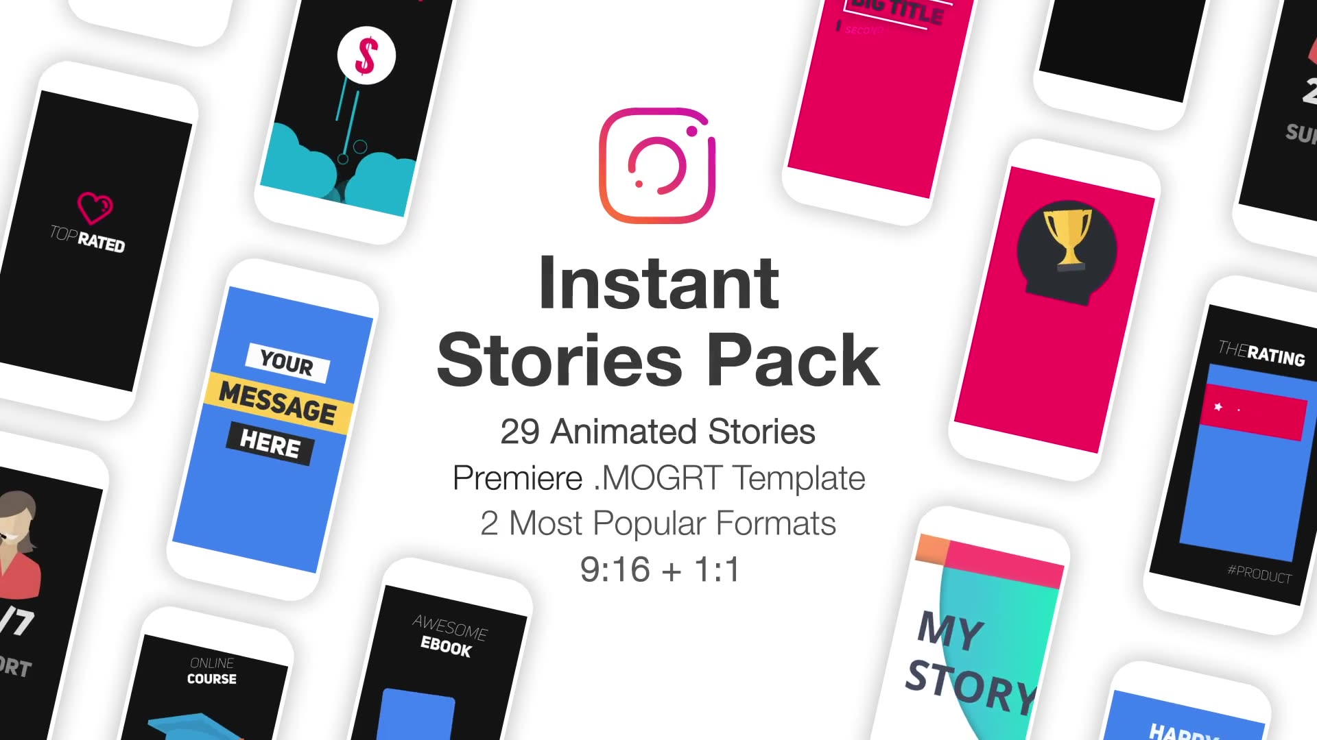 Instant Stories Pack Premiere Pro Videohive 31062472 Premiere Pro Image 2