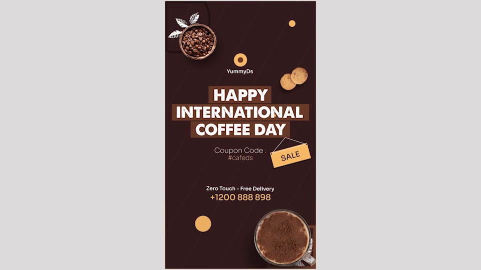 International Coffee Day Instagram Stories Videohive 33611828 After Effects Image 5