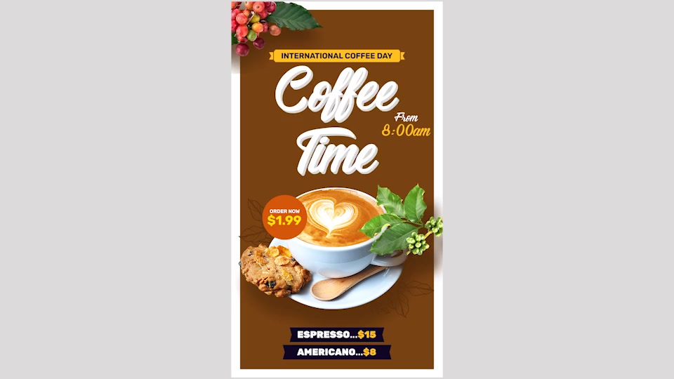 International Coffee Day Instagram Stories Videohive 33611828 After Effects Image 9