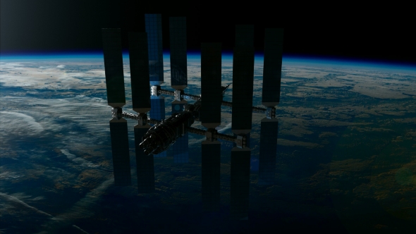 International Space Station Orbiting Earth - Download Videohive 19108651