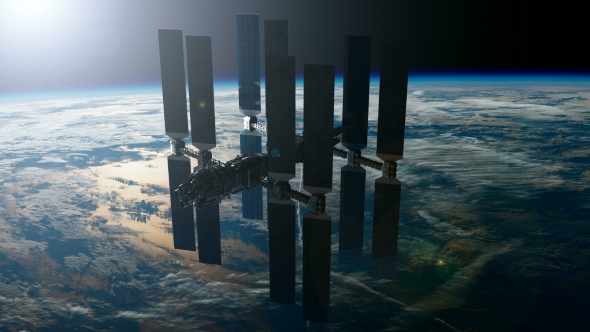 International Space Station Orbiting Earth - Download Videohive 19318097