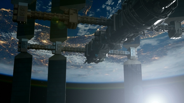 International Space Station Orbiting Earth - Download Videohive 19340395