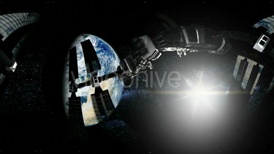 International Space Station Orbiting Earth in Virtual Reality - Download Videohive 19788492