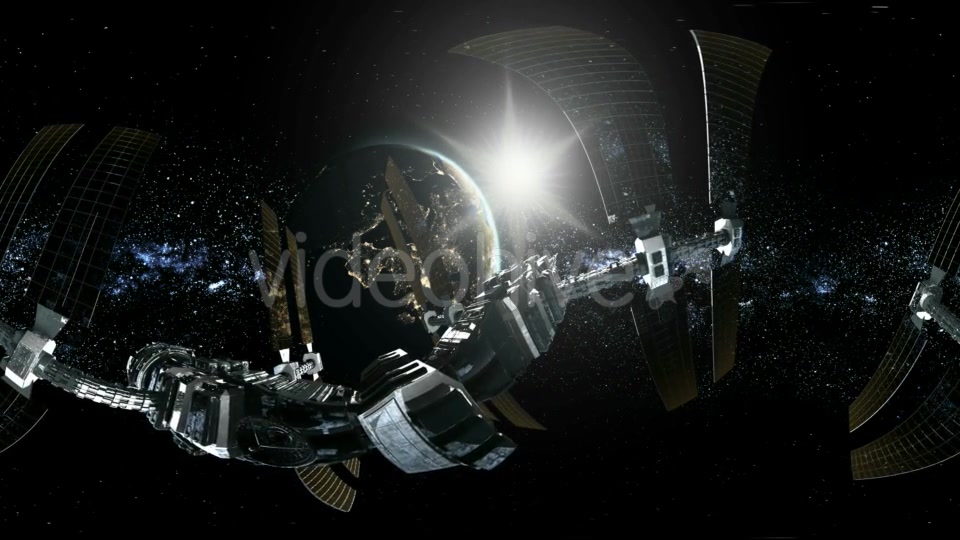 International Space Station Orbiting Earth in Virtual Reality - Download Videohive 20011442