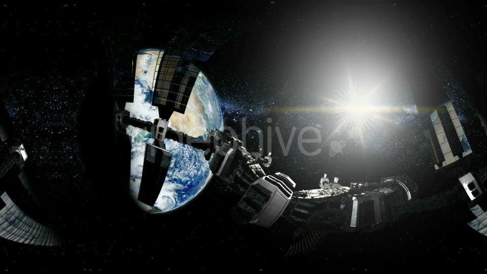 International Space Station Orbiting Earth in Virtual Reality - Download Videohive 20011451