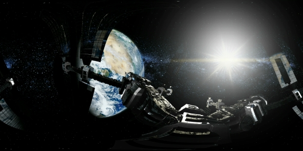 International Space Station Orbiting Earth in Virtual Reality - Download Videohive 20011451