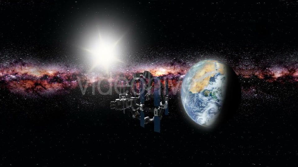 International Space Station Orbiting Earth in Virtual Reality - Download Videohive 20011497