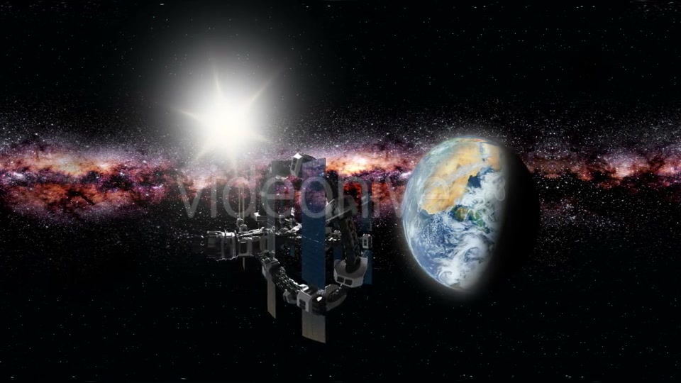 International Space Station Orbiting Earth in Virtual Reality - Download Videohive 20011497