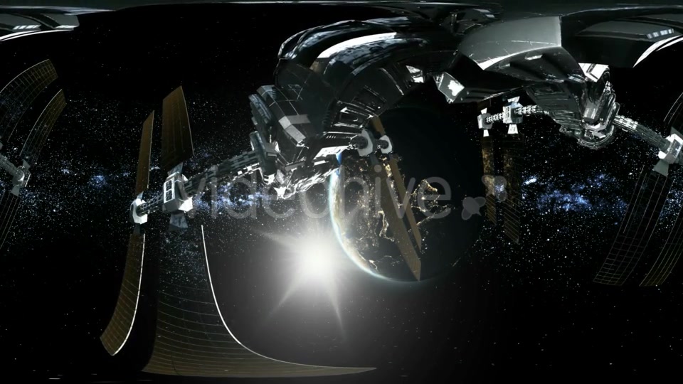 International Space Station Orbiting Earth in Virtual Reality - Download Videohive 20353843