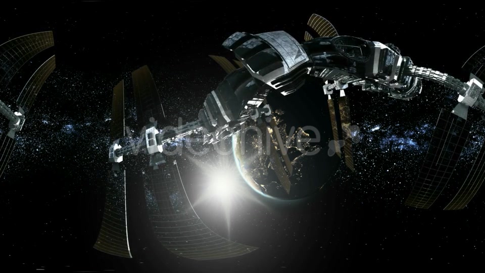 International Space Station Orbiting Earth in Virtual Reality - Download Videohive 20353843